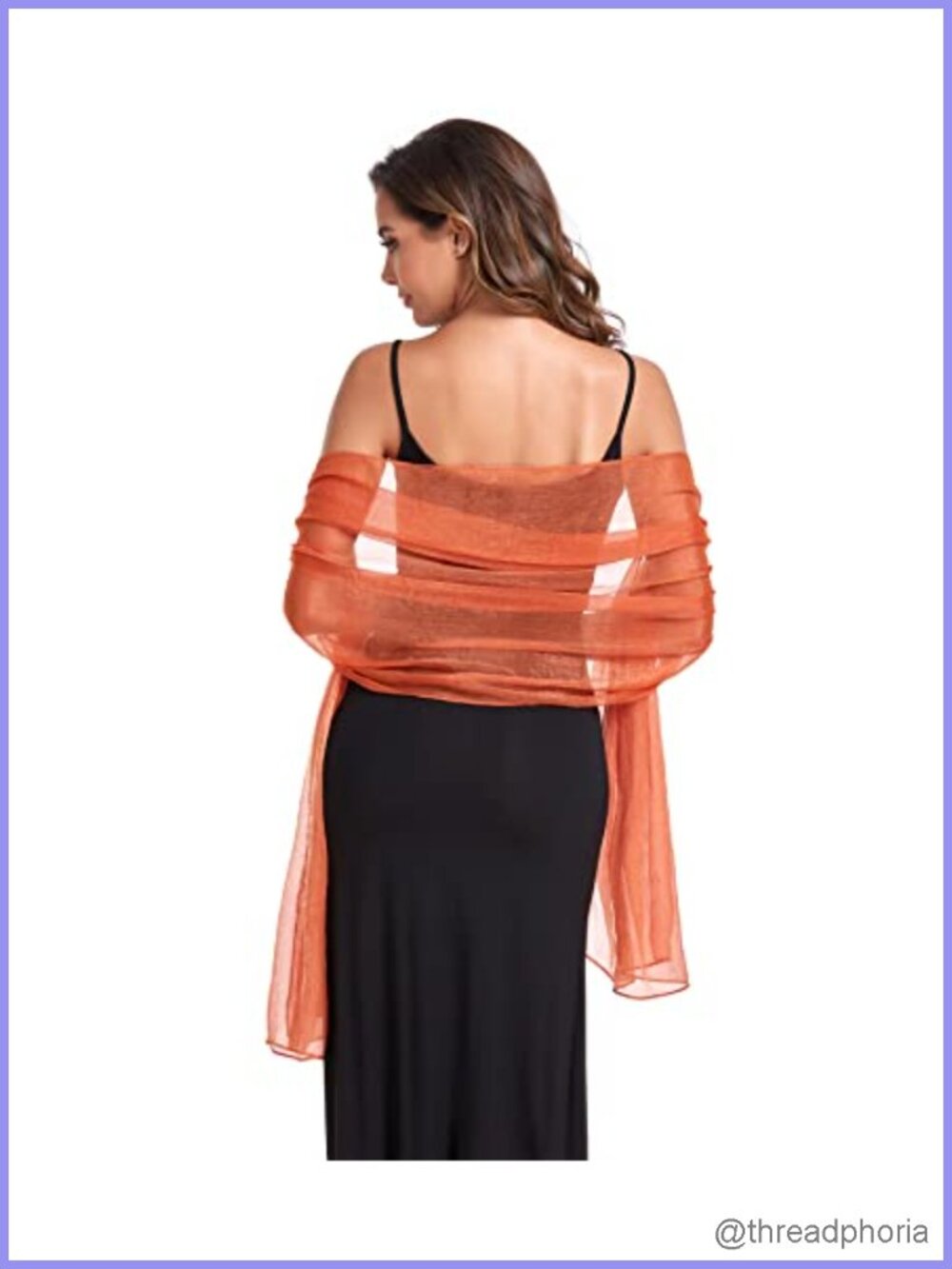 Silk Crepe Sheer Shawl Wrap for Evening Dresses Wedding Bridal Scarf